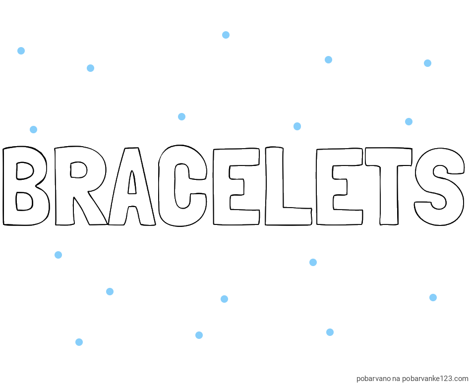 POBARVANA POBARVANKA - Pobarvanka imena BRACELETS