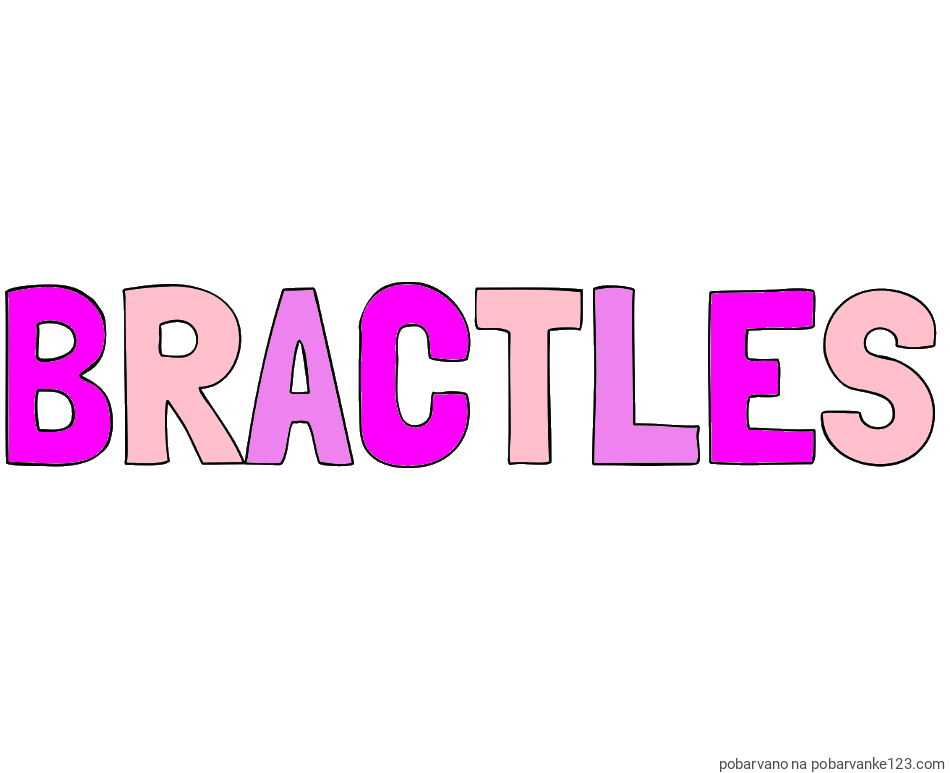 POBARVANA POBARVANKA - Pobarvanka imena BRACTLES