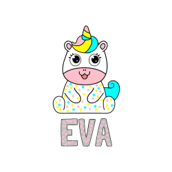 Pobarvana pobarvanka - Pobarvanka imena Eva