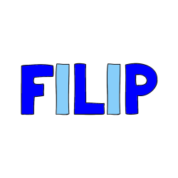 Pobarvana pobarvanka - Pobarvanka imena FILIP