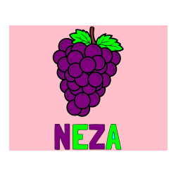 Pobarvana pobarvanka - Pobarvanka imena NEŽA in pobarvanka grozdja z velikimi rozinami