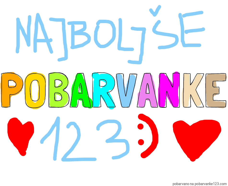 POBARVANA POBARVANKA - Pobarvanka imena POBARVANKE