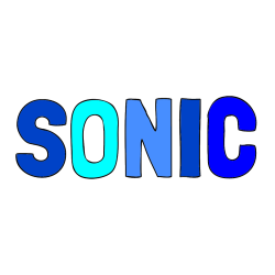 Pobarvana pobarvanka - Pobarvanka imena SONIC