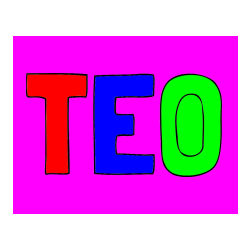 Pobarvana pobarvanka - Pobarvanka imena TEO