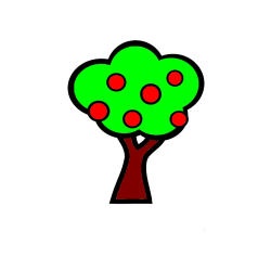 Pobarvana pobarvanka - Pobarvanka jablane