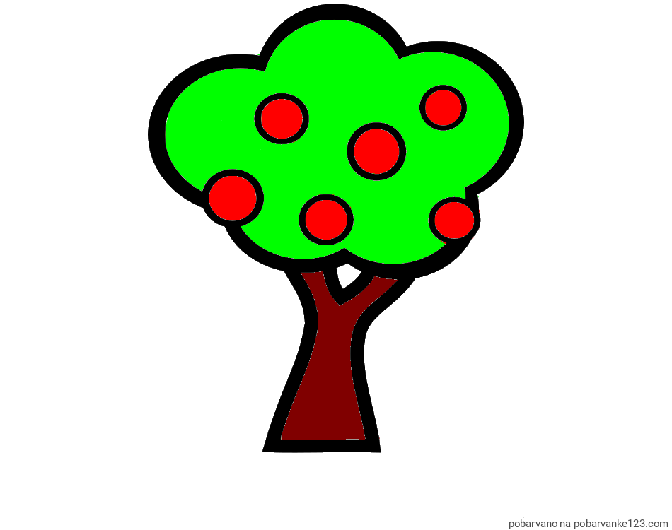 POBARVANA POBARVANKA - Pobarvanka jablane