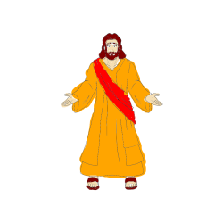 Pobarvana pobarvanka - Pobarvanka Jezusa Kristusa