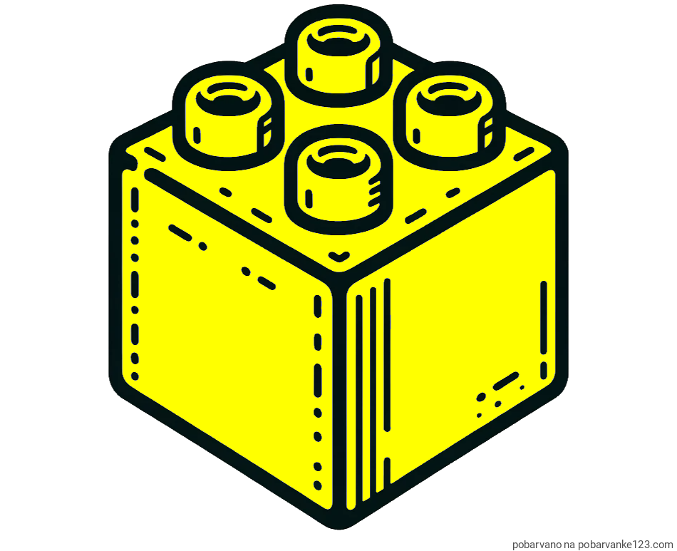 POBARVANA POBARVANKA - Pobarvanka LEGO kocke