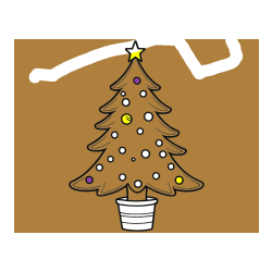 Pobarvana pobarvanka - Pobarvanka lepe božične smrečice