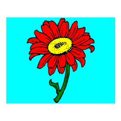 Pobarvana pobarvanka - Pobarvanka lepe sončnice