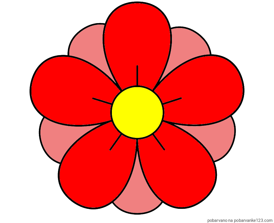 POBARVANA POBARVANKA - Pobarvanka lepega cveta