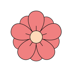 Pobarvana pobarvanka - Pobarvanka lepega cveta