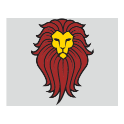 Pobarvana pobarvanka - Pobarvanka leva z bujno grivo