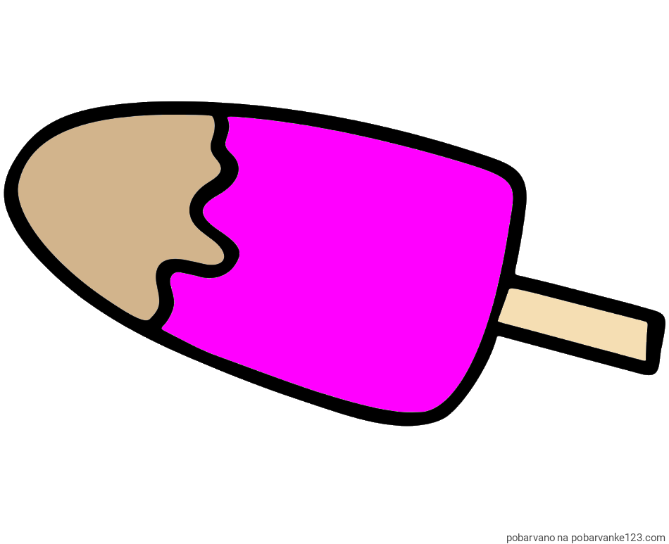 POBARVANA POBARVANKA - Pobarvanka lučke (sladoled na palčki)