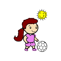 Pobarvana pobarvanka - Pobarvanka nogometašice