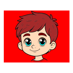 Pobarvana pobarvanka - Pobarvanka obraza fanta