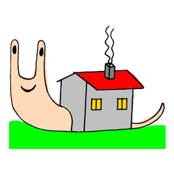 Pobarvana pobarvanka - Pobarvanka polžka s hiško