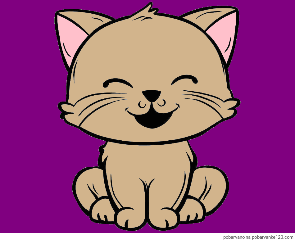 POBARVANA POBARVANKA - Pobarvanka prikupne mačke