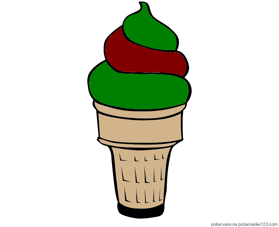 POBARVANA POBARVANKA - Pobarvanka sladoled