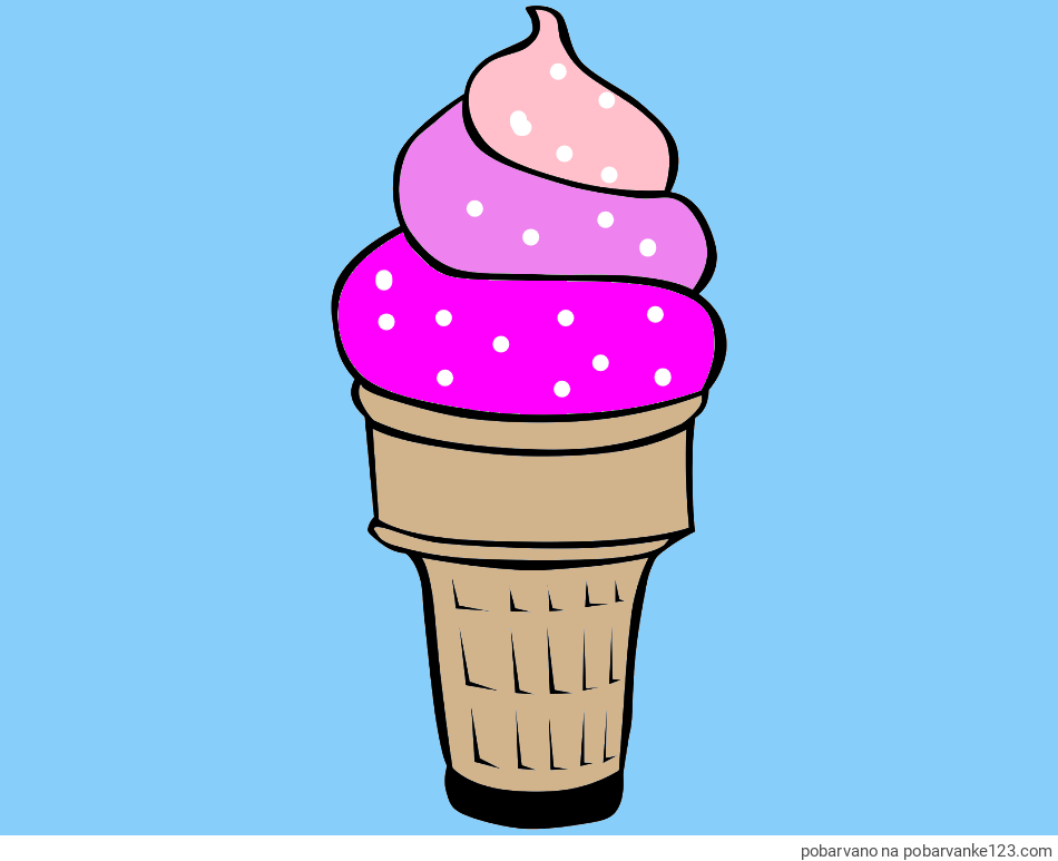 POBARVANA POBARVANKA - Pobarvanka sladoled