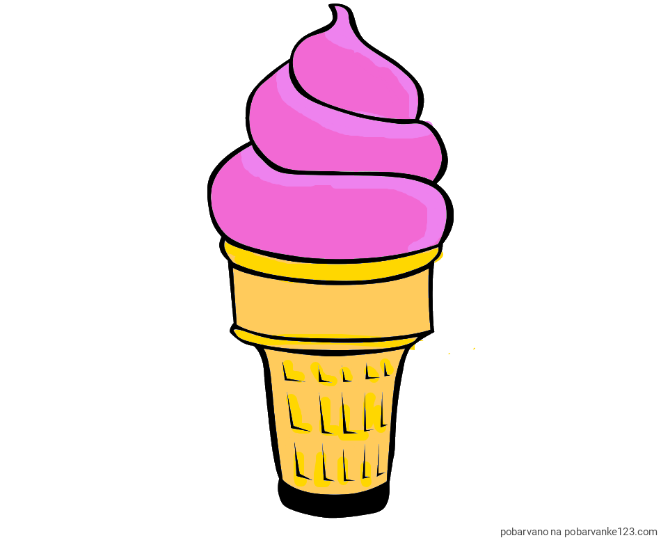 POBARVANA POBARVANKA - Pobarvanka sladoled