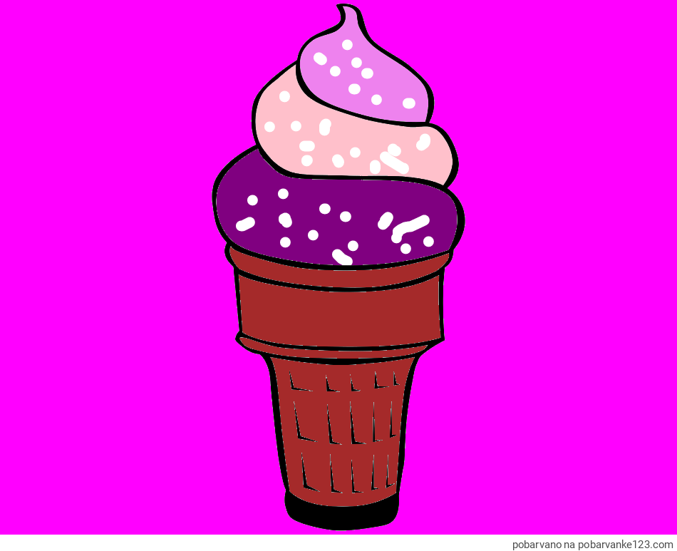 POBARVANA POBARVANKA - Pobarvanka sladoled