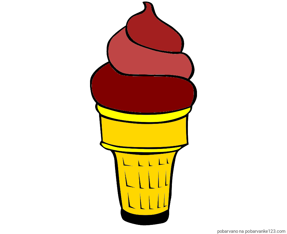 POBARVANA POBARVANKA - Pobarvanka sladoled