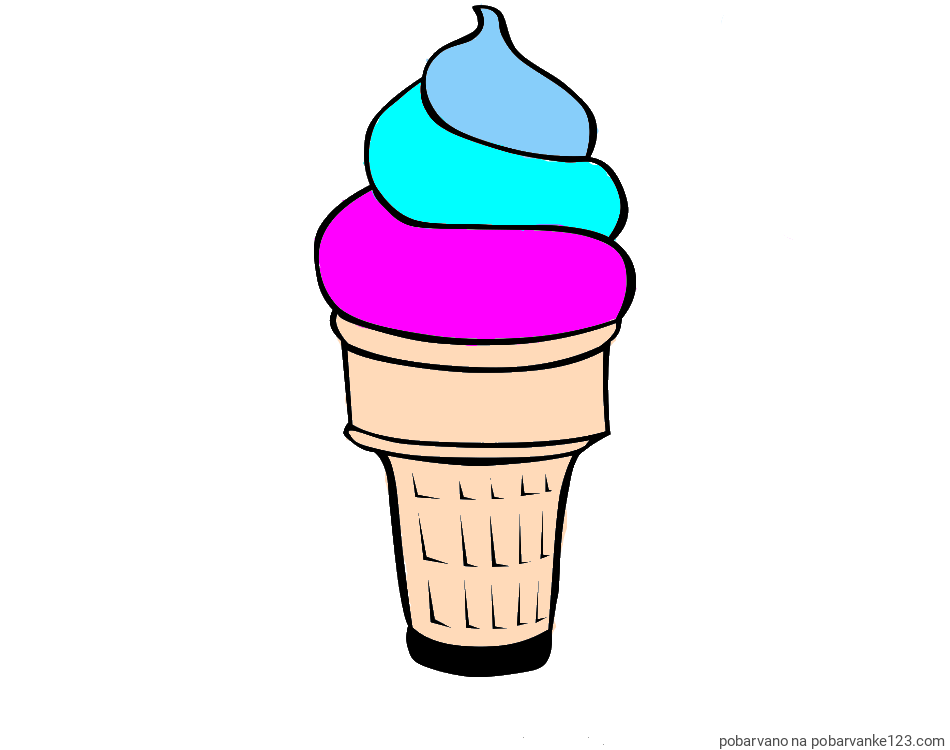 POBARVANA POBARVANKA - Pobarvanka sladoled