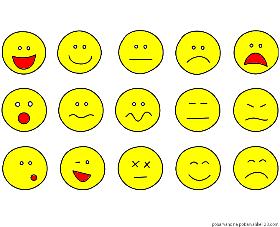 POBARVANA POBARVANKA - Pobarvanka smeškov