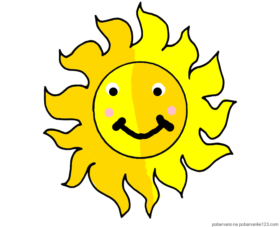POBARVANA POBARVANKA - Pobarvanka sonca