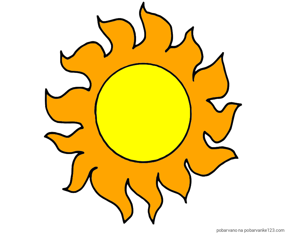 POBARVANA POBARVANKA - Pobarvanka sonca