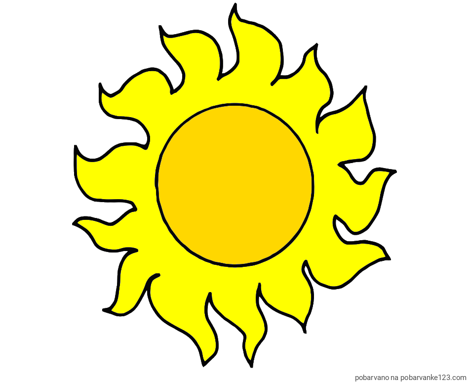 POBARVANA POBARVANKA - Pobarvanka sonca