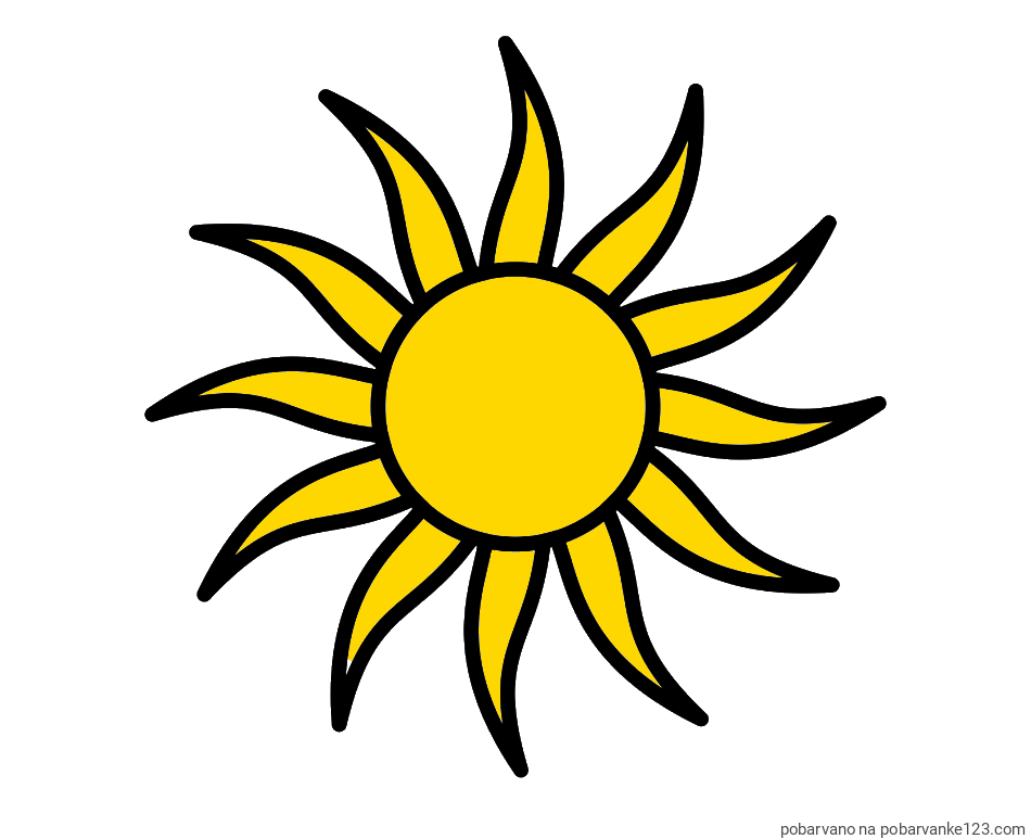 POBARVANA POBARVANKA - Pobarvanka sončka