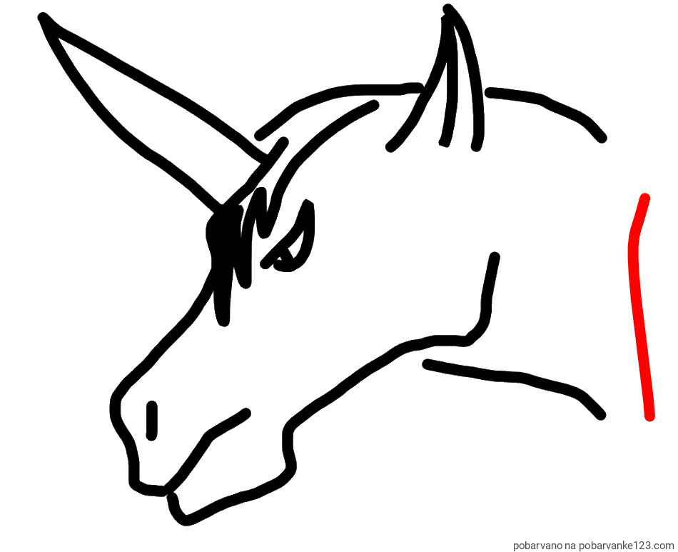 POBARVANA POBARVANKA - Pobarvanka unicorn