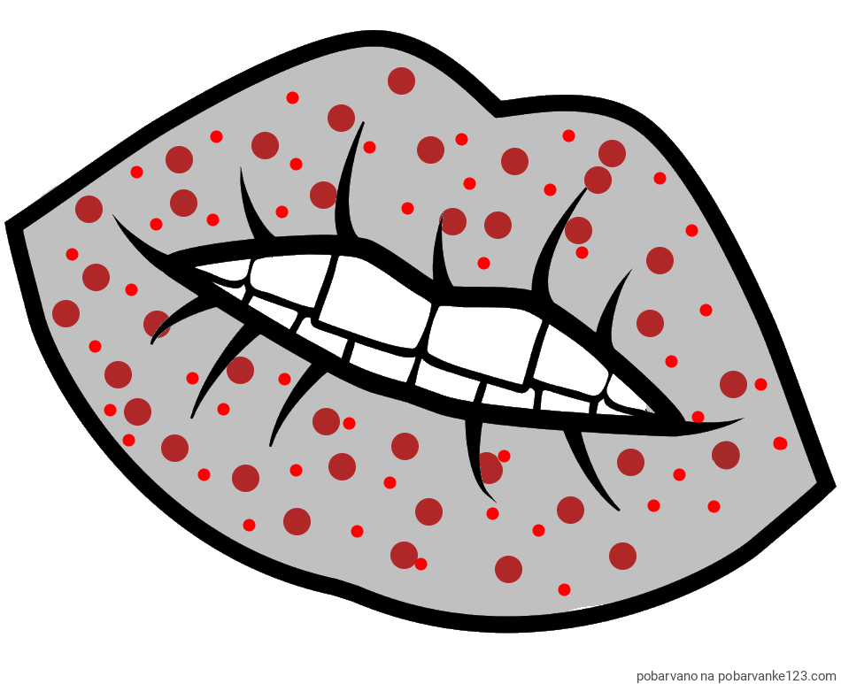 POBARVANA POBARVANKA - Pobarvanka ustnic