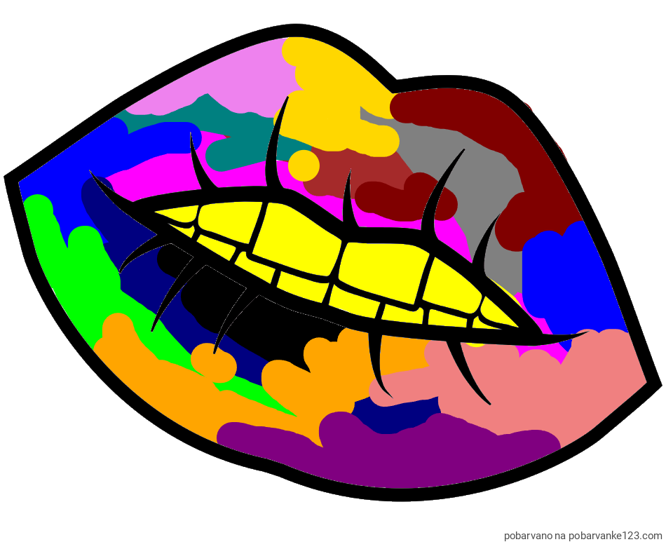 POBARVANA POBARVANKA - Pobarvanka ustnic