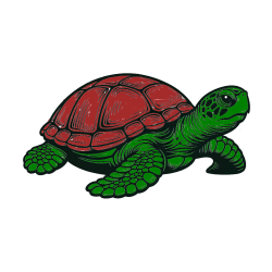 Pobarvana pobarvanka - Pobarvanka velike želve