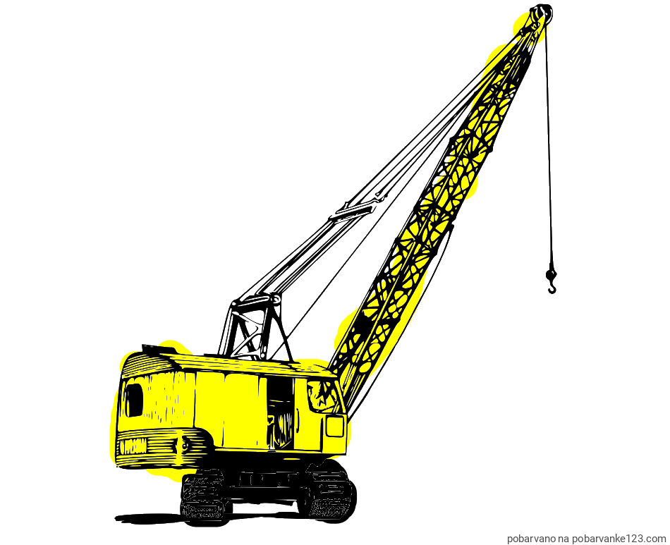 POBARVANA POBARVANKA - Pobarvanka žerjava