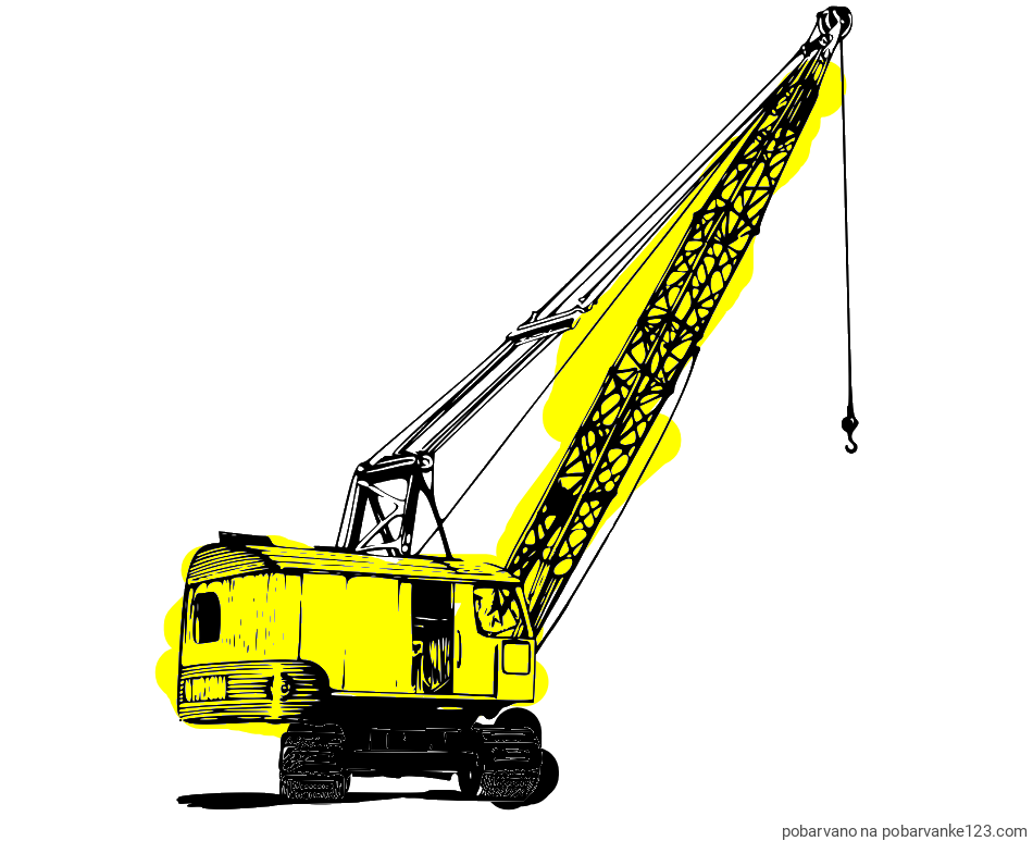 POBARVANA POBARVANKA - Pobarvanka žerjava