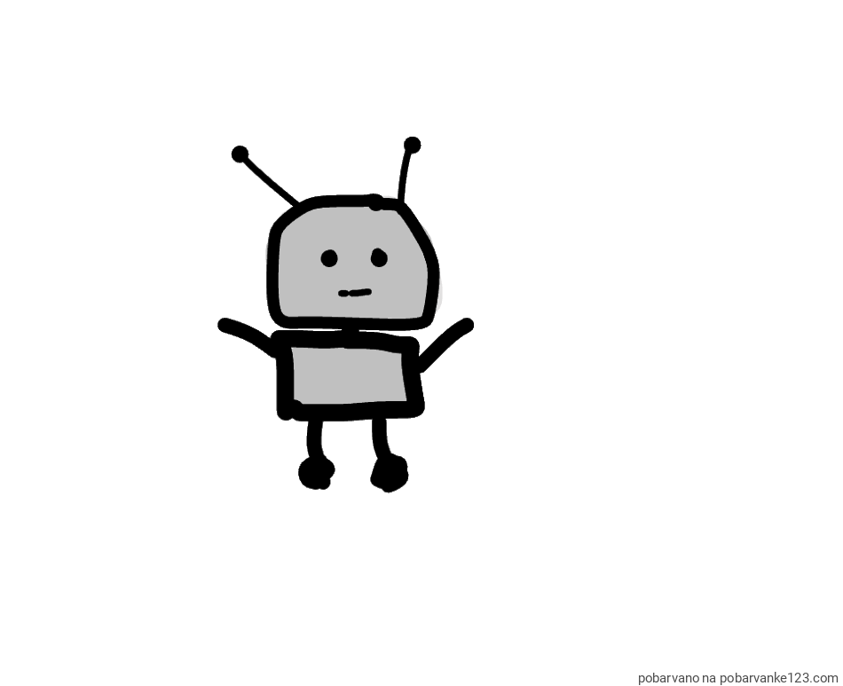 POBARVANA POBARVANKA - robotek