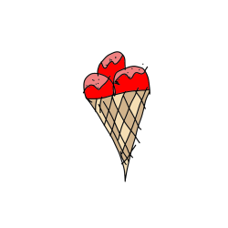 Pobarvana pobarvanka - Slasten sladoled