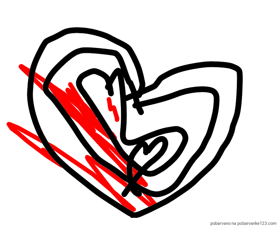 POBARVANA POBARVANKA - SRČEK