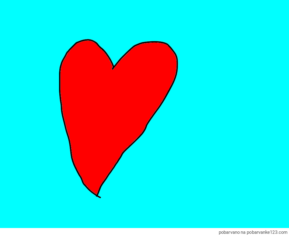 POBARVANA POBARVANKA - srček