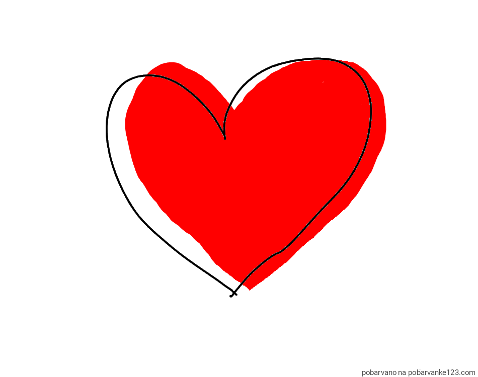 POBARVANA POBARVANKA - Srček