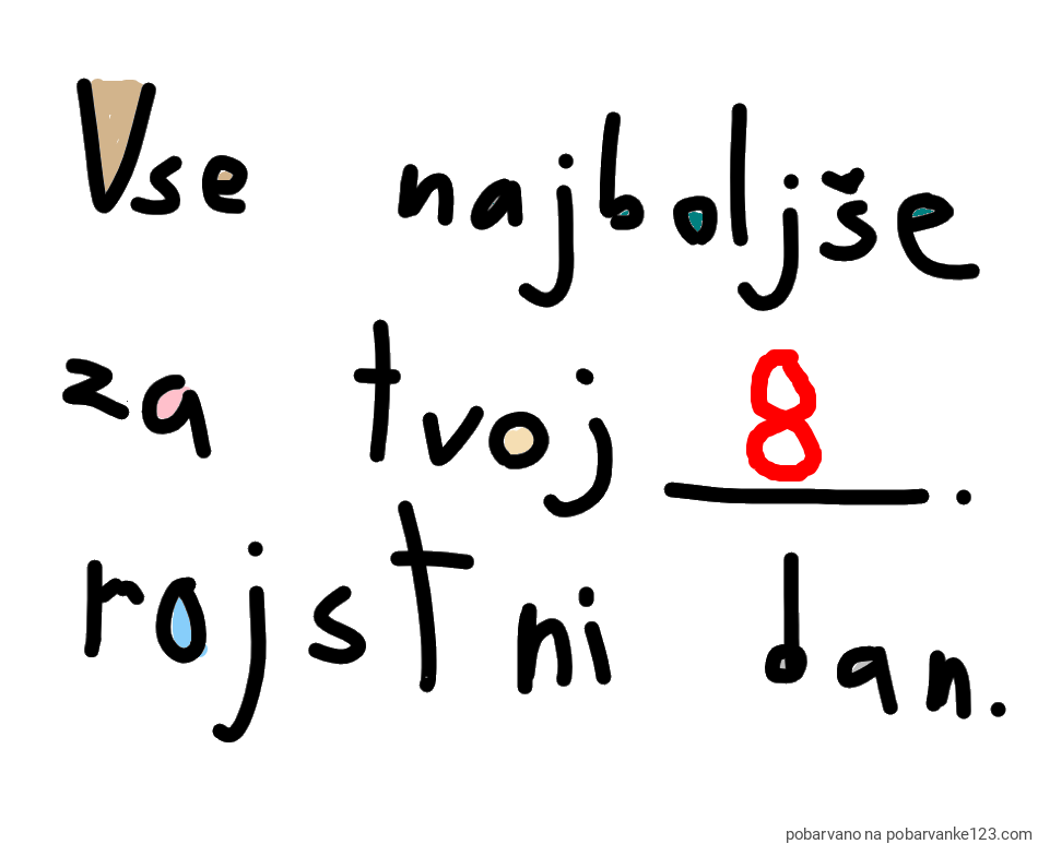 POBARVANA POBARVANKA - VOŠČILO