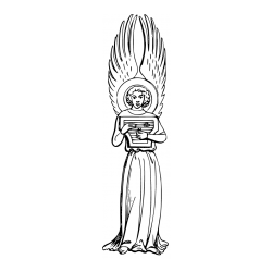 Pobarvanka angela s citrami