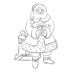 Pobarvanka čudovitega Božička