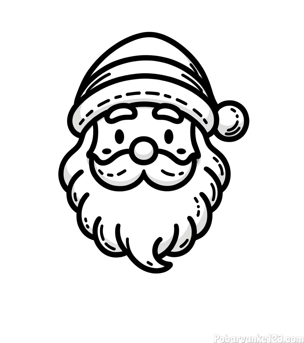 Pobarvanka Božička za najmlajše