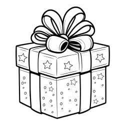 Pobarvanka božičnega darila