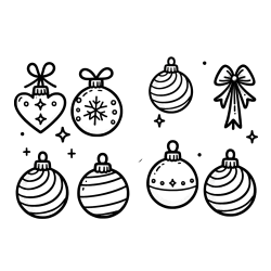 Pobarvanka božičnih okraskov za na smrečico